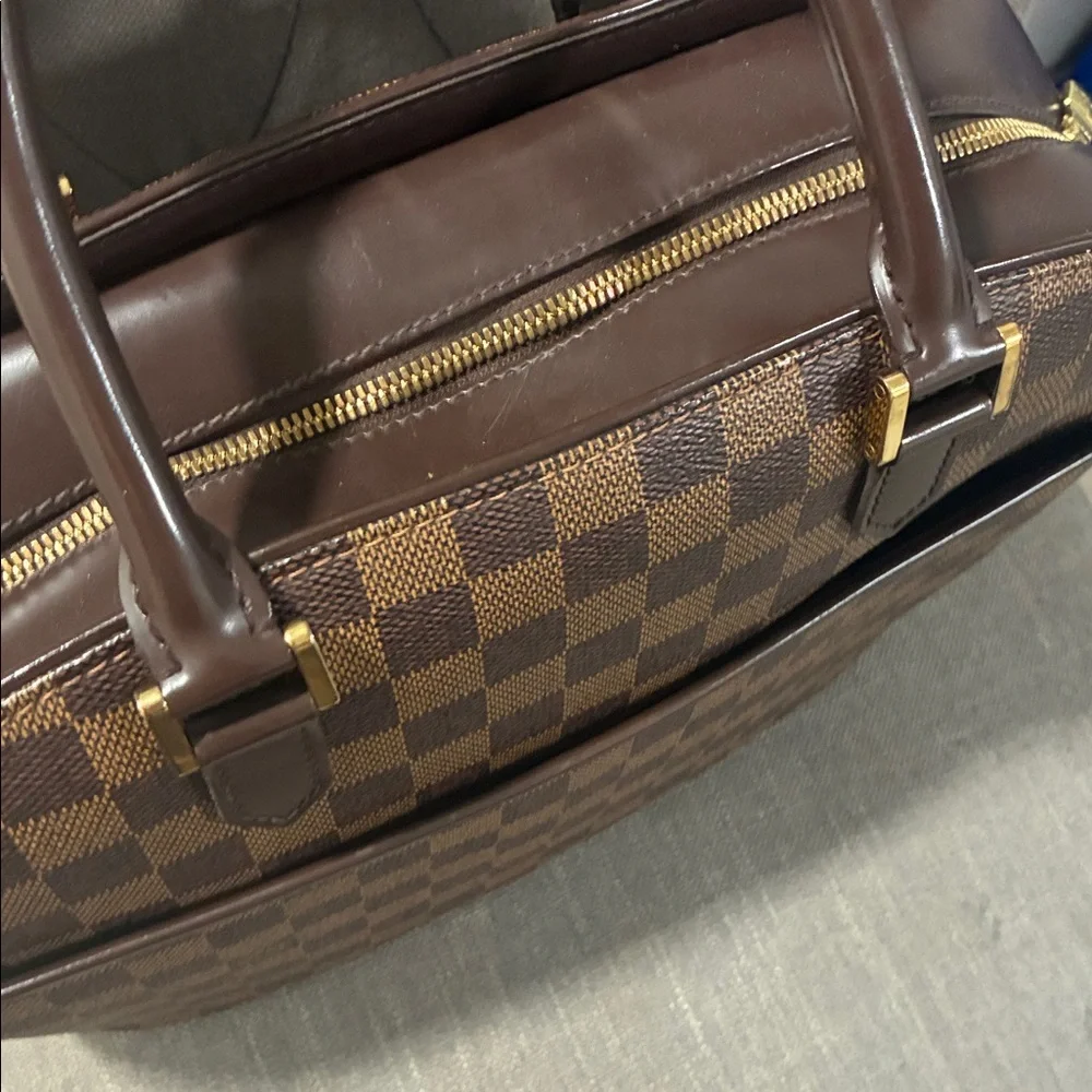 Louis Vuitton Brown Damier Ebene Sarria horizontal structured handbag